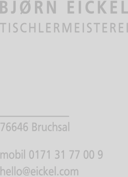 Bjørn Eickel - Tischlermeisterei